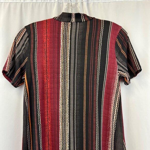 BCBGeneration Striped Shift Dress Short Sleeve Above Knee Multicolor Size Small - Picture 6 of 9